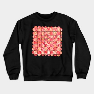 Checkered red red decorative holidays square Crewneck Sweatshirt